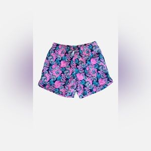 Lilly Pulitzer Men’s Size L Swim Capri Trunk Oyster Bay Navy -Shroom with a View